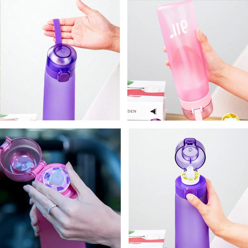 Air Water Bottle with Straw – Leakproof Portable Sports Hydration Cup