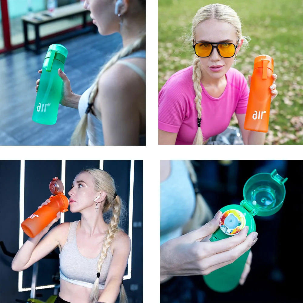 Air Water Bottle with Straw – Leakproof Portable Sports Hydration Cup