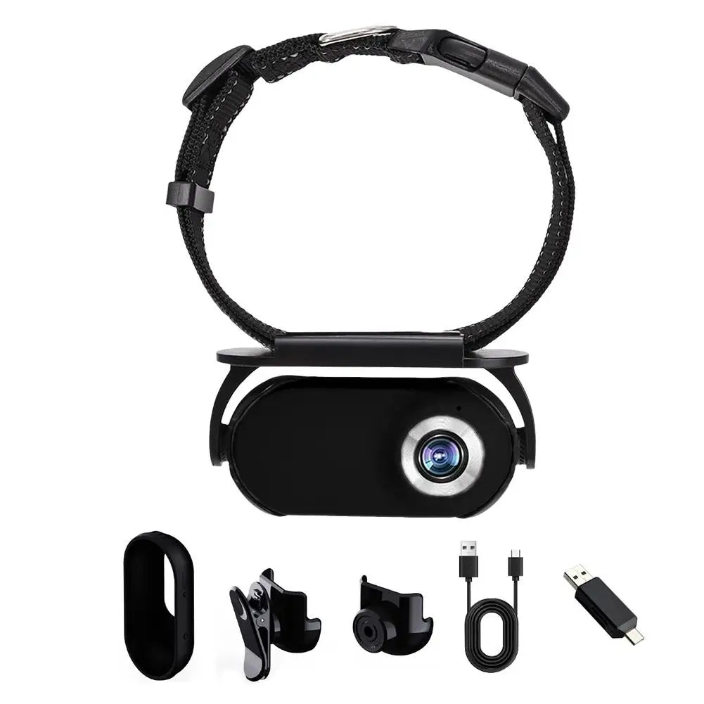 HD Pet Collar Camera – Mini Wearable Camera for Cats & Dogs