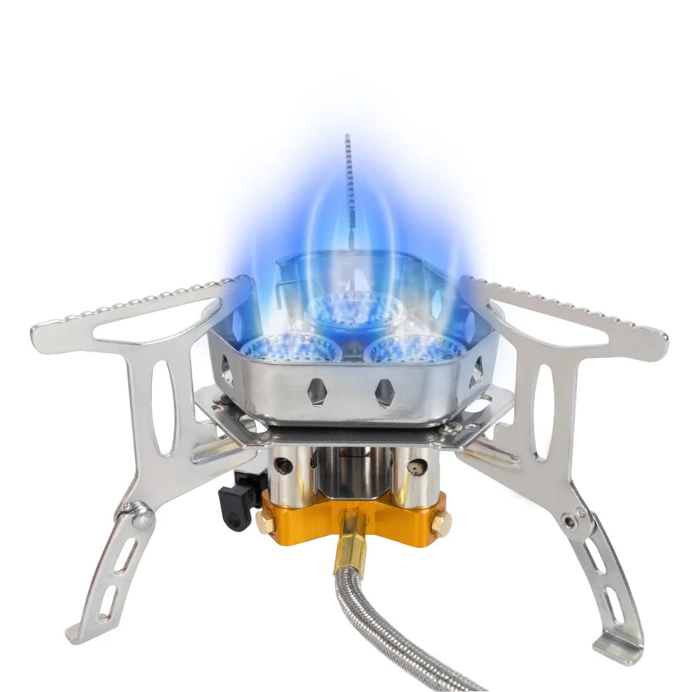 TARKA 3 Heads Camping Gas Stove – Portable Folding Outdoor Burner