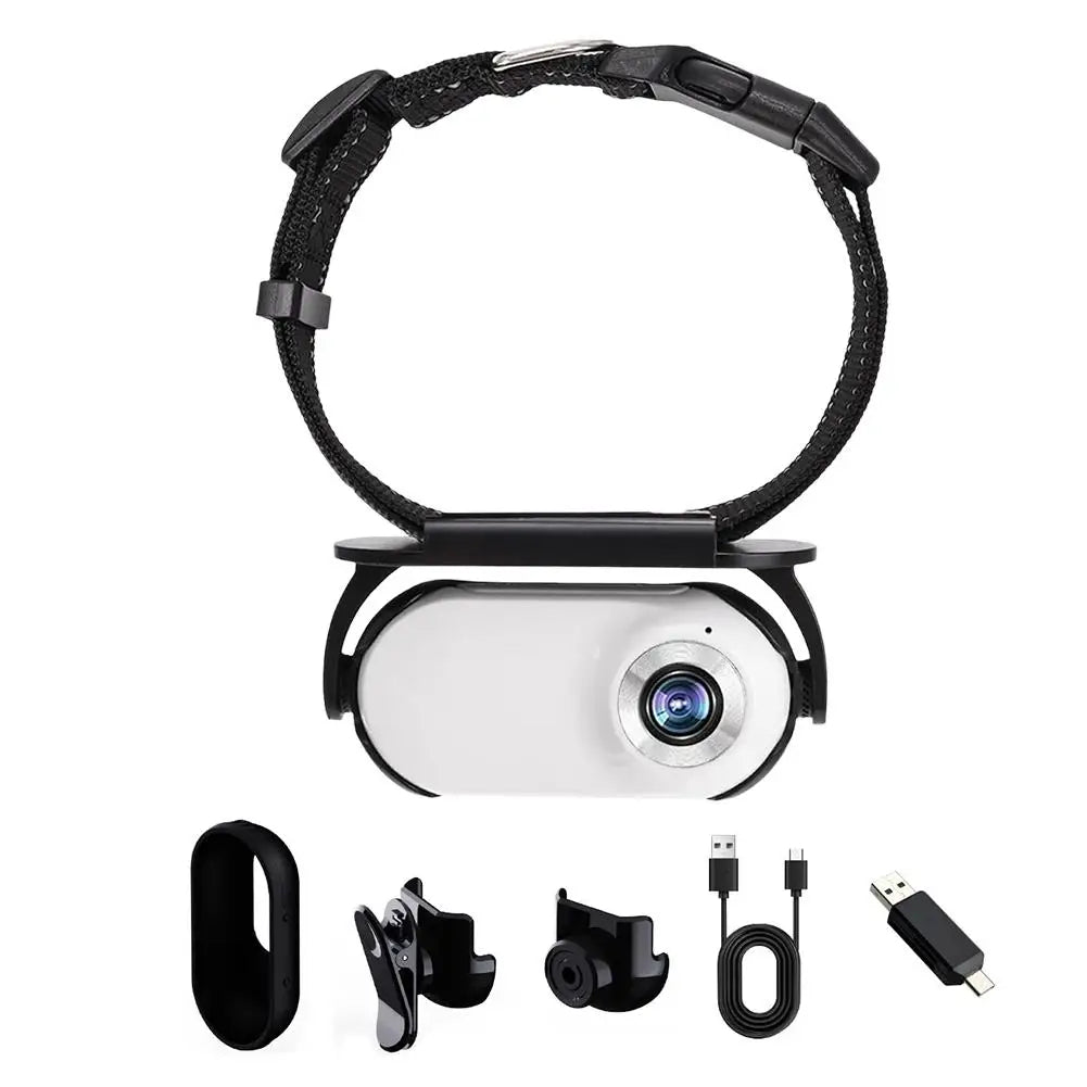 HD Pet Collar Camera – Mini Wearable Camera for Cats & Dogs