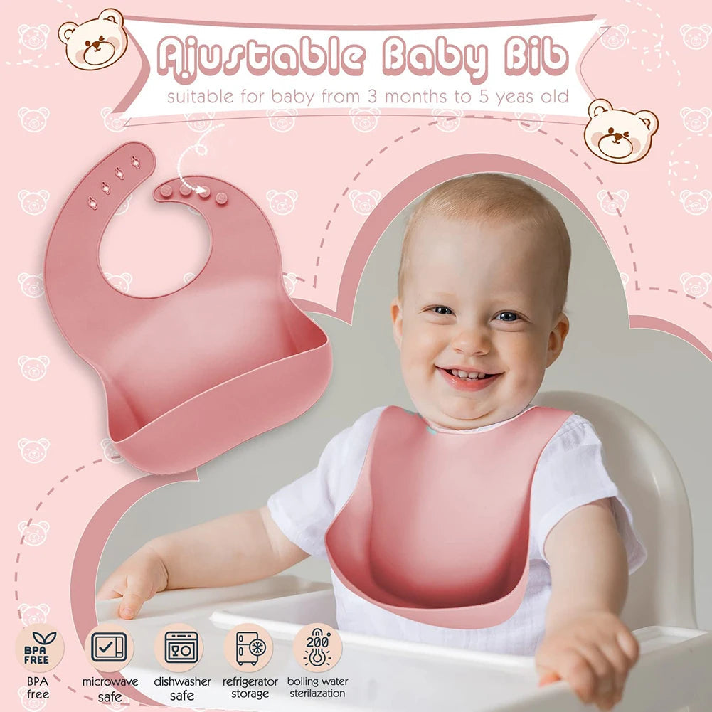 Lunivay Silicone Baby Feeding Set – Suction Bowl & Toddler Utensils