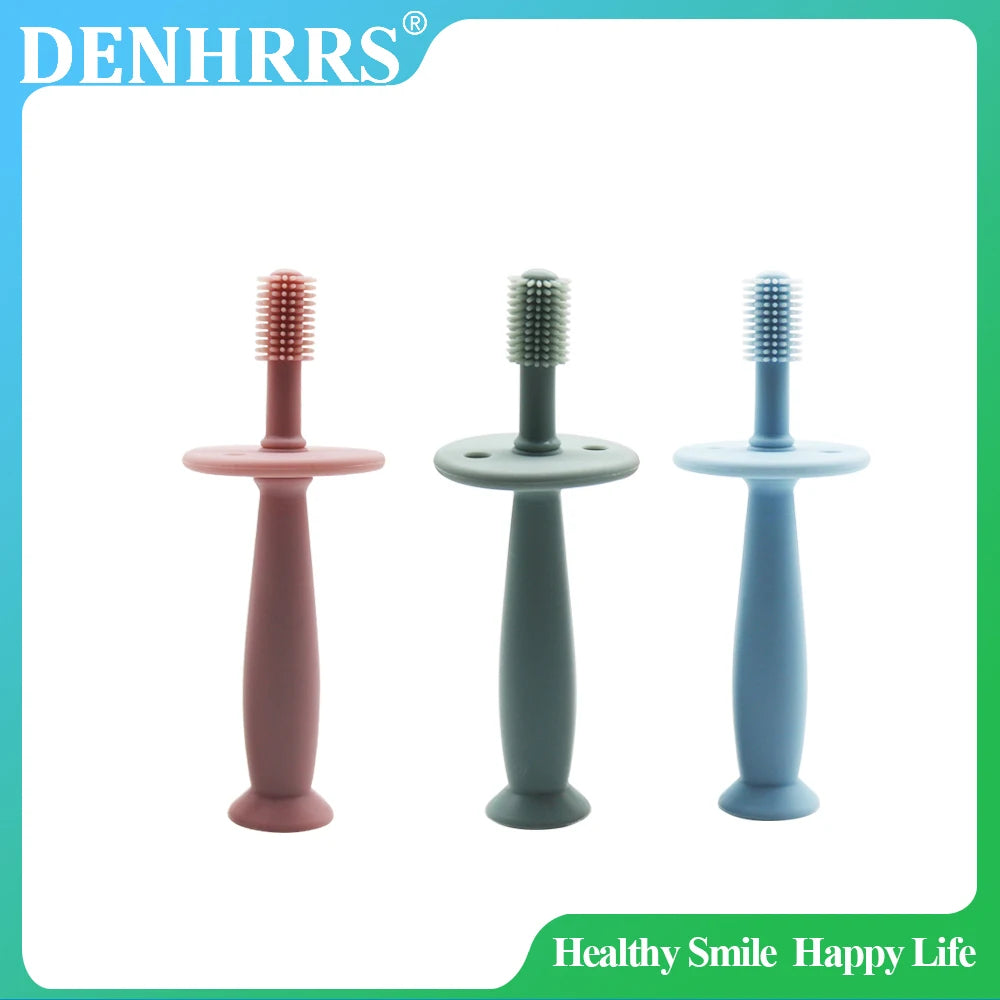 Lunivay Silicone Baby Finger Toothbrush – Soft Gum Teething Brush